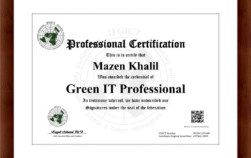 Green IT Course Certificate by IFGICT